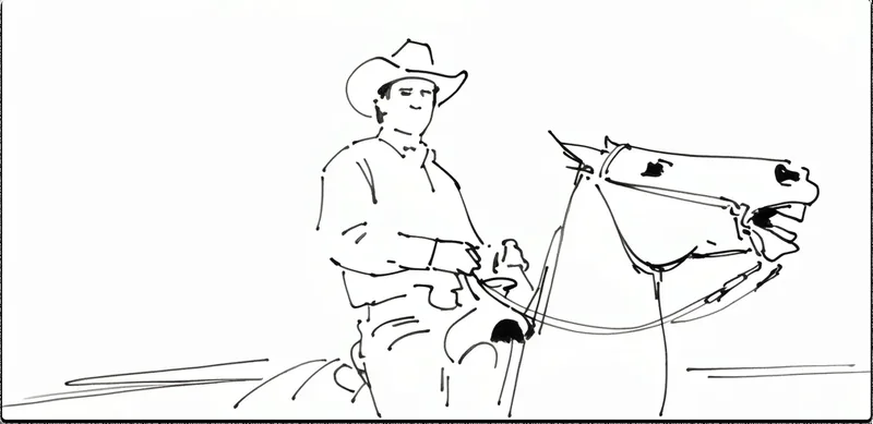 Male cowboy riding horse through the desert, close up shot, style reference 6, made with Krea 2